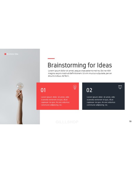 Business Idea template design