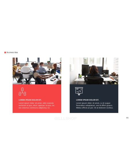 Business Idea template design