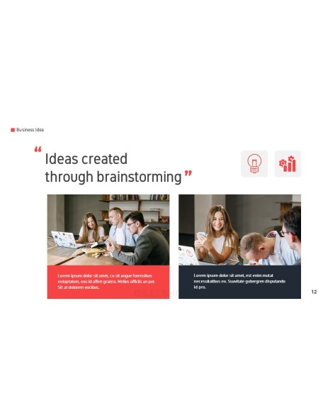 Business Idea template design