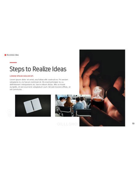 Business Idea template design