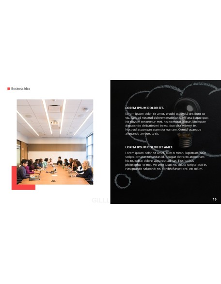 Business Idea template design
