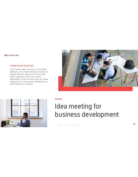 Business Idea template design