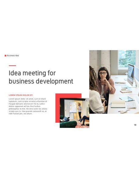 Business Idea template design