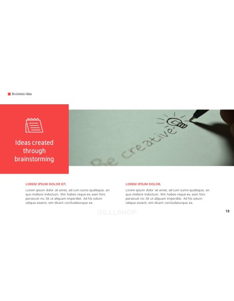 Business Idea template design