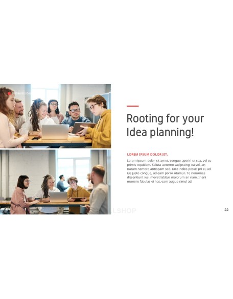 Business Idea template design