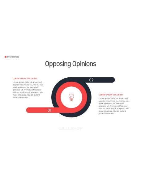 Business Idea template design