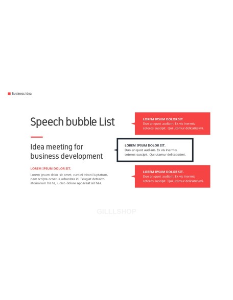 Business Idea template design
