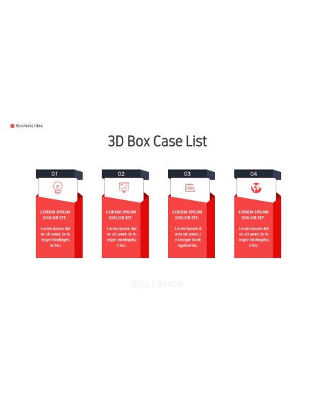 Business Idea template design