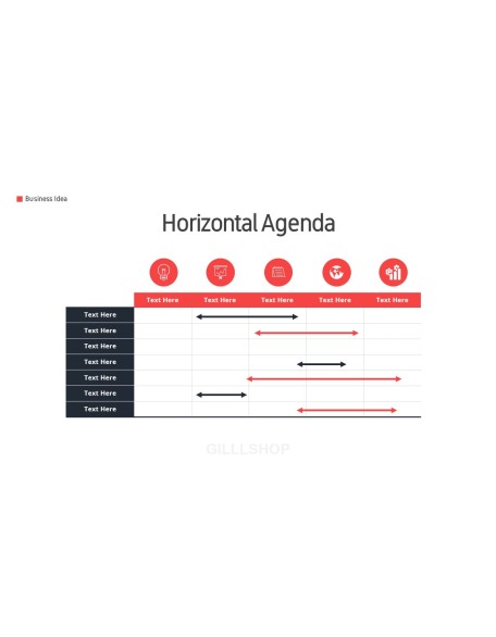 Business Idea template design