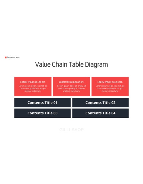 Business Idea template design