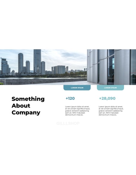 About Our Great Company Simple Theme Presentation Templates