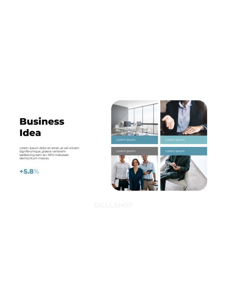 About Our Great Company Simple Theme Presentation Templates