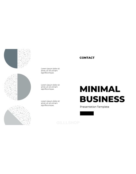 Minimal Business Presentation PowerPoint Templates Design