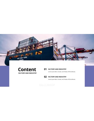 Factory and Industry Presentation Design