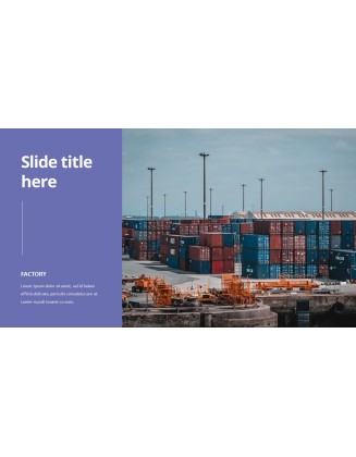Factory and Industry Presentation Design