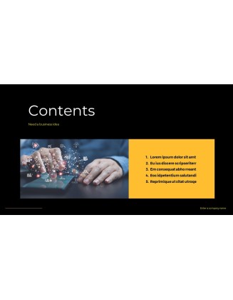 Need a Business Idea company profile template design