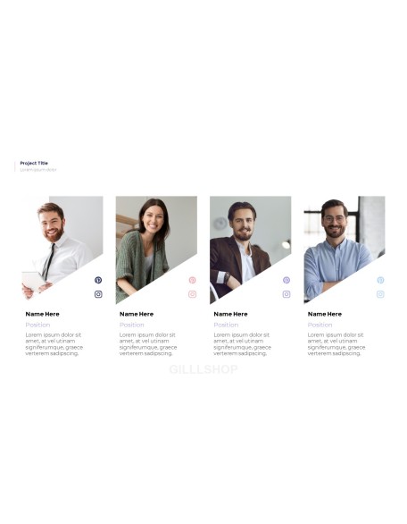 Simple Pattern Background Project Deck PowerPoint Business Templates