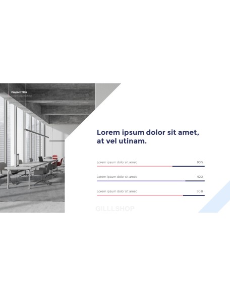 Simple Pattern Background Project Deck PowerPoint Business Templates