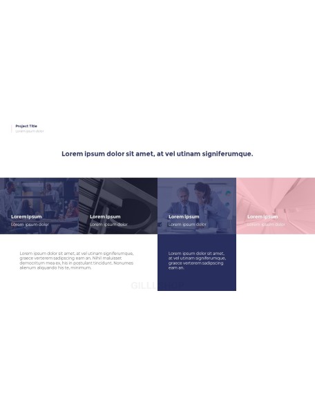 Simple Pattern Background Project Deck PowerPoint Business Templates