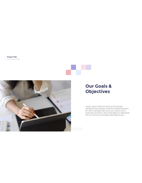 Simple Pattern Background Project Deck PowerPoint Business Templates