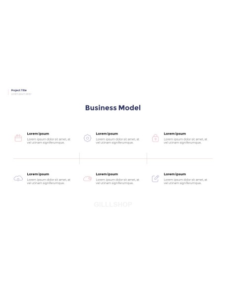 Simple Pattern Background Project Deck PowerPoint Business Templates