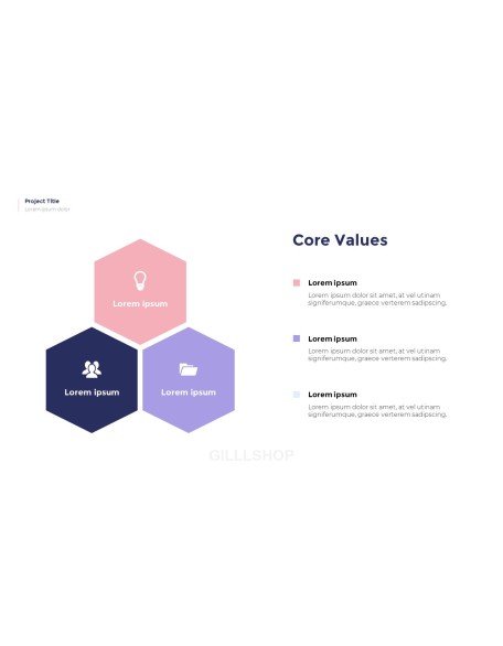 Simple Pattern Background Project Deck PowerPoint Business Templates