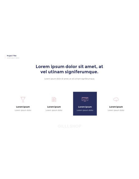 Simple Pattern Background Project Deck PowerPoint Business Templates