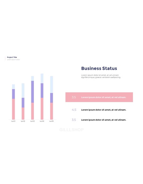 Simple Pattern Background Project Deck PowerPoint Business Templates