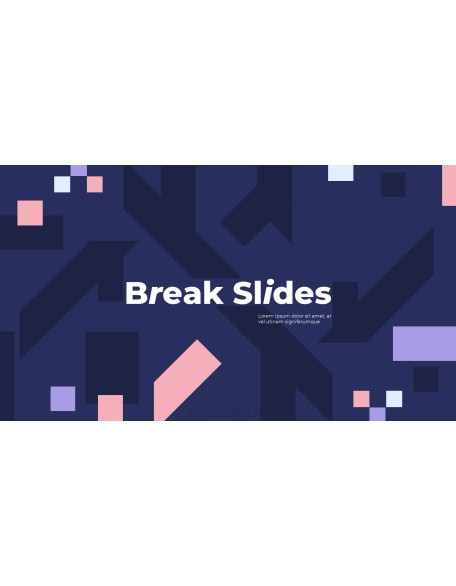 Simple Pattern Background Project Deck PowerPoint Business Templates