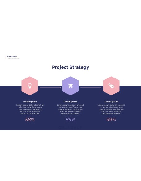 Simple Pattern Background Project Deck PowerPoint Business Templates