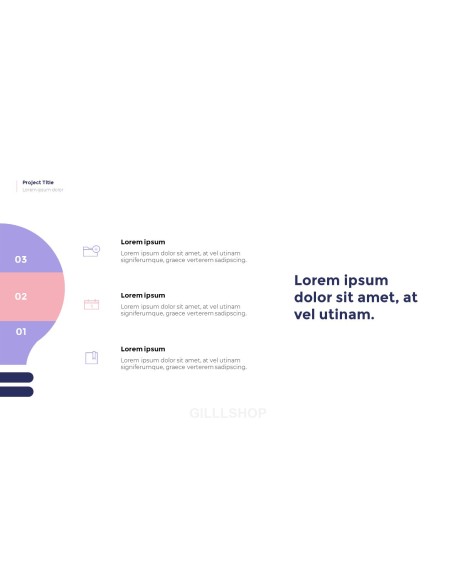 Simple Pattern Background Project Deck PowerPoint Business Templates