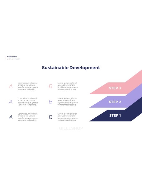 Simple Pattern Background Project Deck PowerPoint Business Templates