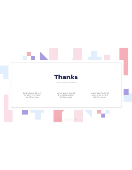 Simple Pattern Background Project Deck PowerPoint Business Templates