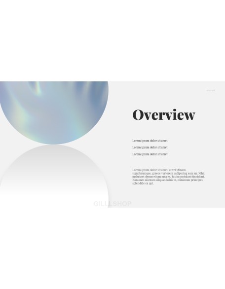 Holographic Minimal Multipurpose Easy PPT Template