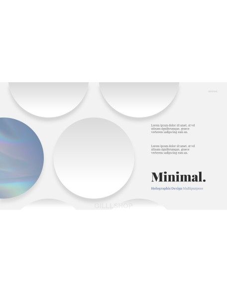 Holographic Minimal Multipurpose Easy PPT Template