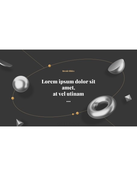 Metal Geometric Objects Multipurpose Background PowerPoint