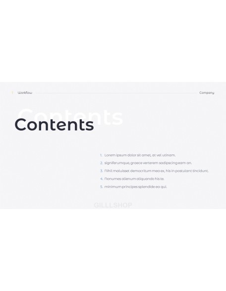 Workflow Simple minimalist powerpoint template