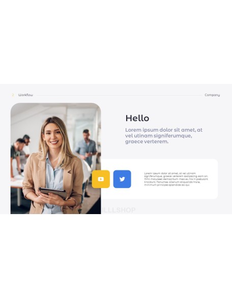 Workflow Simple minimalist powerpoint template