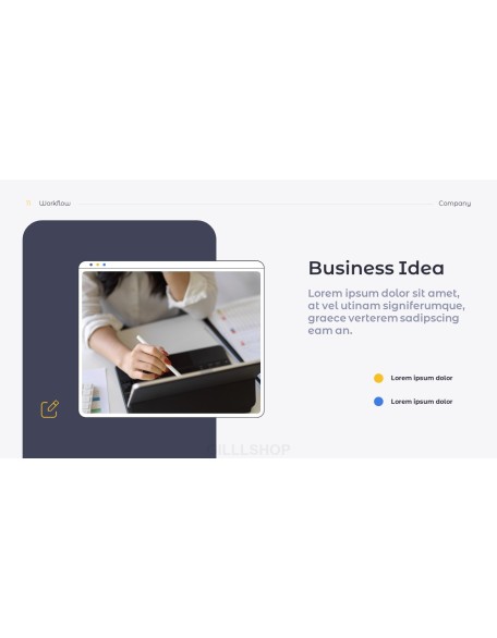 Workflow Simple minimalist powerpoint template