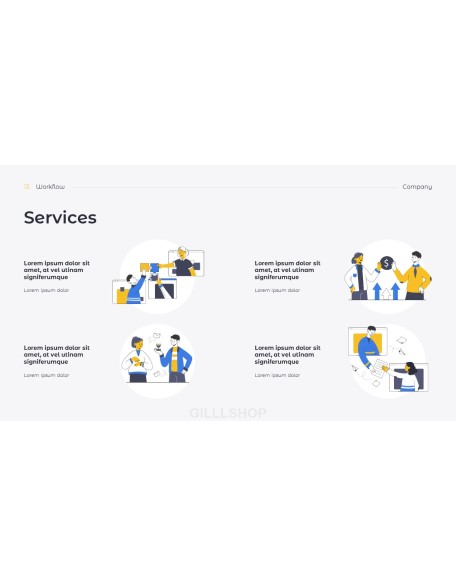 Workflow Simple minimalist powerpoint template