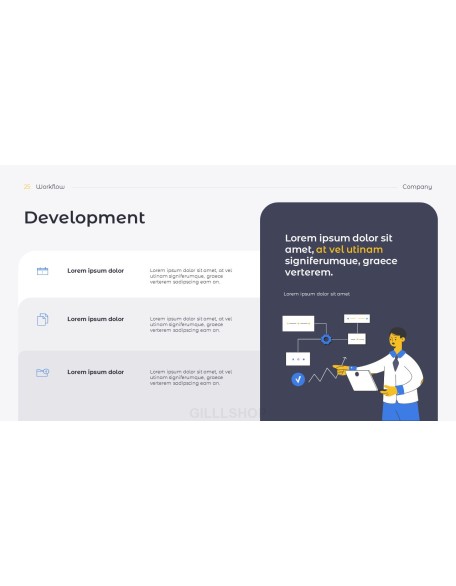 Workflow Simple minimalist powerpoint template