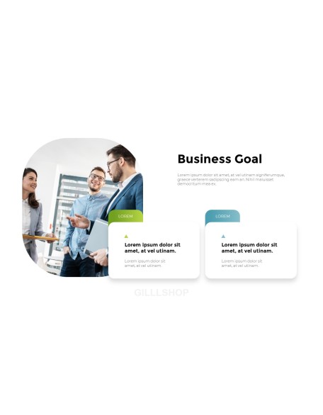 Zigzag Business Report PowerPoint Format