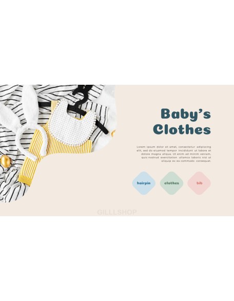 Baby Clothes Easy PPT Template