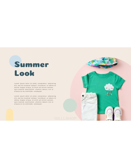 Baby Clothes Easy PPT Template