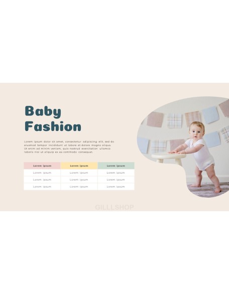 Baby Clothes Easy PPT Template