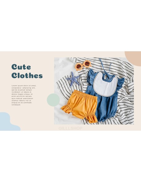 Baby Clothes Easy PPT Template