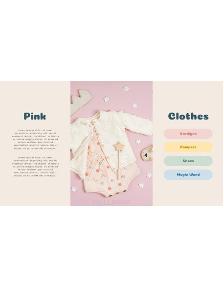 Baby Clothes Easy PPT Template