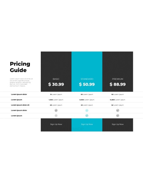 Grid Layout Business Business plan PPT
