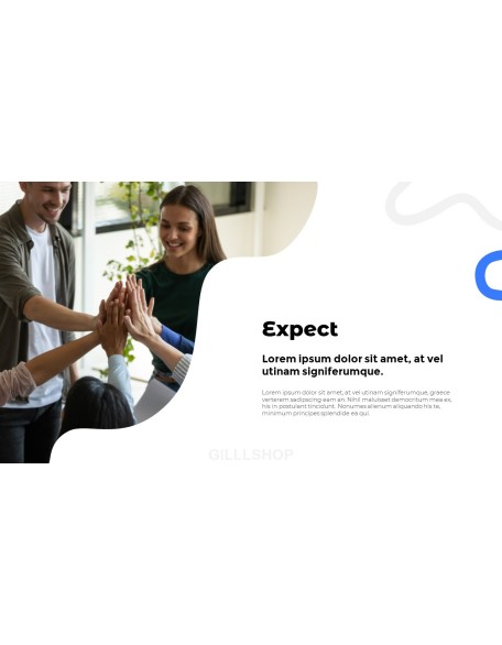 Wavy Abstract Concept Business ppt presentation slides