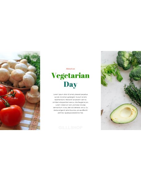 World Vegetarian Day brochure design template